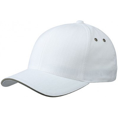Cappelli Flexfit® Ripstop Sandwich Cap colore white/olive taglia S/M