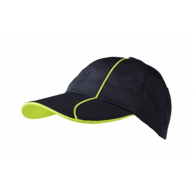 Cappelli 6 Panel Polyester Cap colore iron-grey/green taglia UNICA