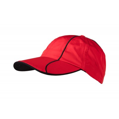 Cappelli 6 Panel Polyester Cap colore red/black taglia UNICA