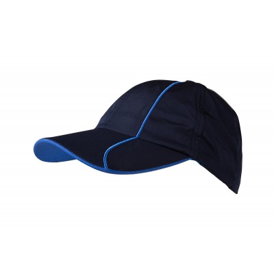 Cappelli 6 Panel Polyester Cap colore navy/royal taglia UNICA