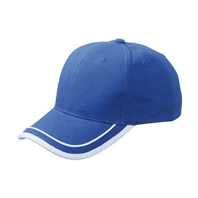 Cappelli 6 Panel Piping Cap colore royal/white taglia UNICA