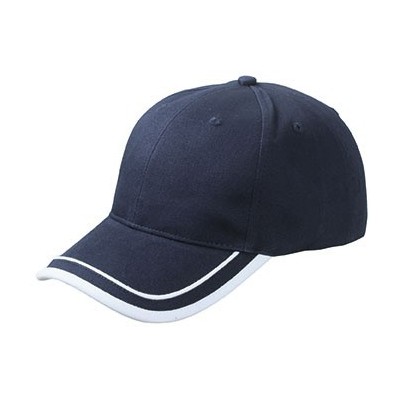 Cappelli 6 Panel Piping Cap colore navy/white taglia UNICA