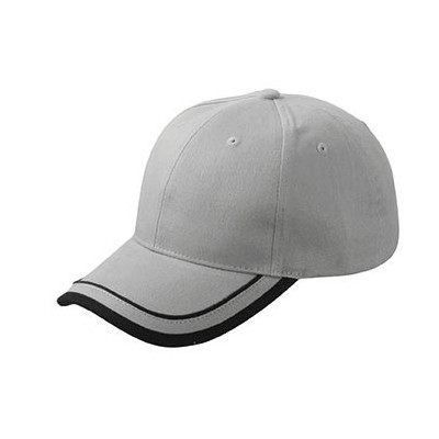 Cappelli 6 Panel Piping Cap colore grey/black taglia UNICA