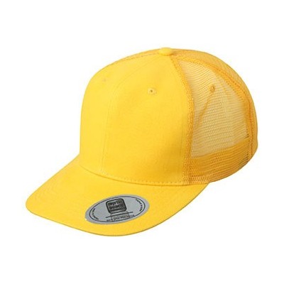 Cappelli 6 Panel Flat Peak Cap colore gold-yellow taglia UNICA