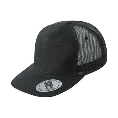 Cappelli 6 Panel Flat Peak Cap colore black taglia UNICA