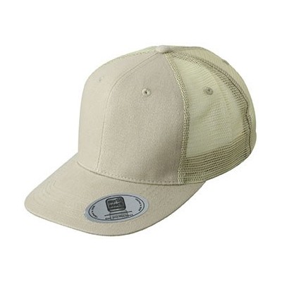 Cappelli 6 Panel Flat Peak Cap colore khaki taglia UNICA