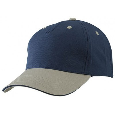 Cappelli 5 Panel Sandwich Cap colore navy/beige/navy taglia UNICA