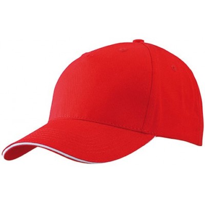Cappelli 5 Panel Sandwich Cap colore red/white taglia UNICA