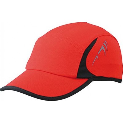 Cappelli Running 4 Panel Cap colore red/black taglia UNICA