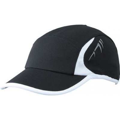 Cappelli Running 4 Panel Cap colore black/white taglia UNICA