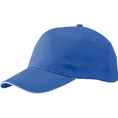 Cappelli 5 Panel Promo Sandwich Cap colore royal/white taglia UNICA
