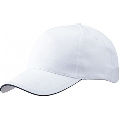 Cappelli 5 Panel Promo Sandwich Cap colore white/navy taglia UNICA
