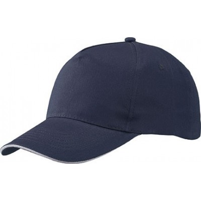 Cappelli 5 Panel Promo Sandwich Cap colore navy/white taglia UNICA