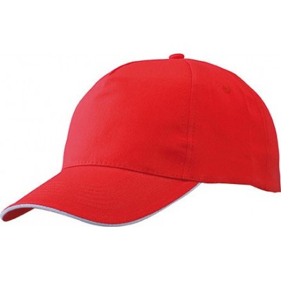 Cappelli 5 Panel Promo Sandwich Cap colore red/white taglia UNICA