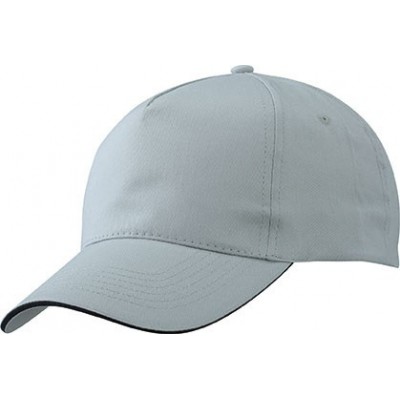 Cappelli 5 Panel Promo Sandwich Cap colore light-grey/black taglia UNICA