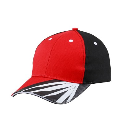 Cappelli 6 Panel Craftsmen Cap colore red/black/white taglia UNICA