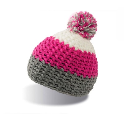 Cappelli Everest Beanie colore grey-fuchsia taglia UNICA
