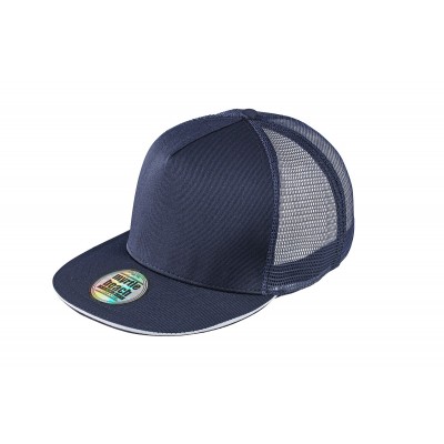Cappelli Pro Cap Mesh 5 Panel colore navy/white taglia UNICA