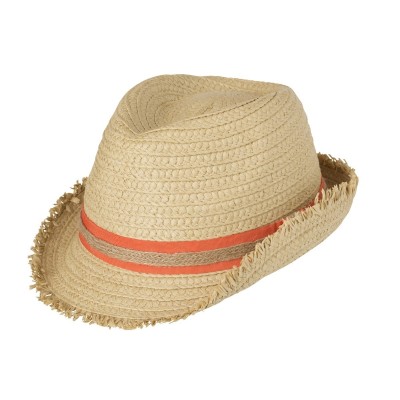 Cappelli Trendy Summer Hat colore straw/orange taglia L/XL