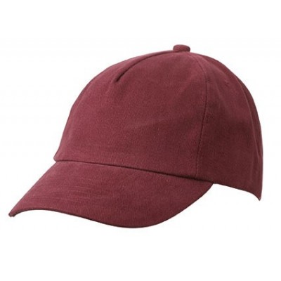 Cappelli 5 Panel Kids' Cap colore burgundy taglia UNICA
