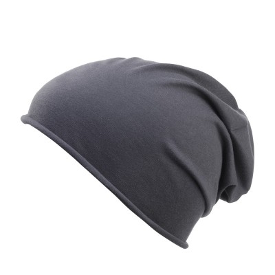 Cappelli Bio Cotton Beanie colore graphite taglia UNICA