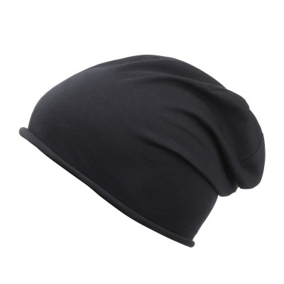 Cappelli Bio Cotton Beanie colore black taglia UNICA
