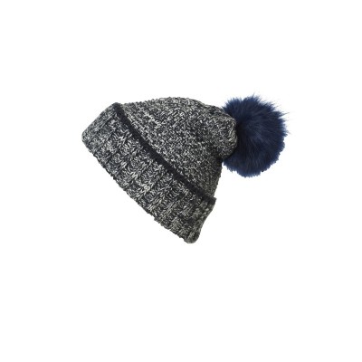 Cappelli Ladies' Melange Beanie colore navy/white taglia UNICA