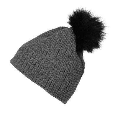 Cappelli Fine Crocheted Beanie colore silver-melange/black taglia UNICA