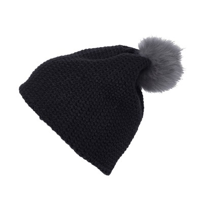 Cappelli Fine Crocheted Beanie colore navy/silver taglia UNICA