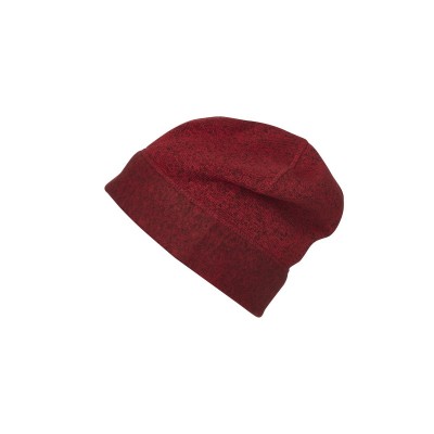 Cappelli Knitted Fleece Workwear Beanie colore red-melange/black taglia UNICA