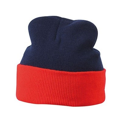 Cappelli Knitted Cap colore navy/red taglia UNICA