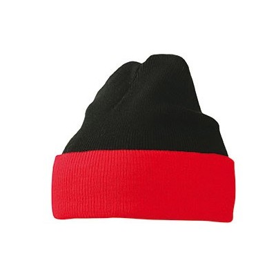 Cappelli Knitted Cap colore black/red taglia UNICA