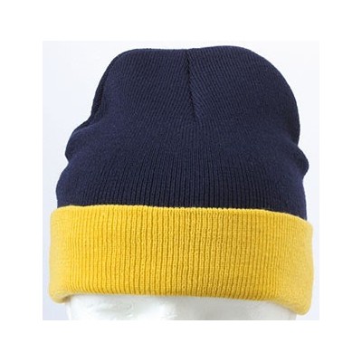 Cappelli Knitted Cap colore navy/gold-yellow taglia UNICA
