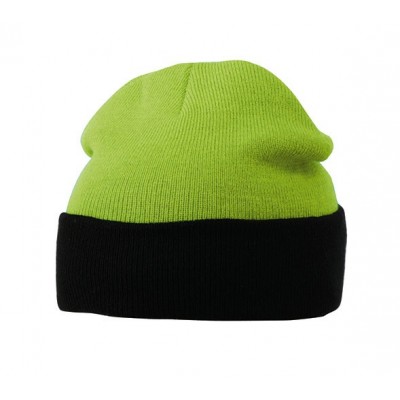 Cappelli Knitted Cap colore lime-green/black taglia UNICA