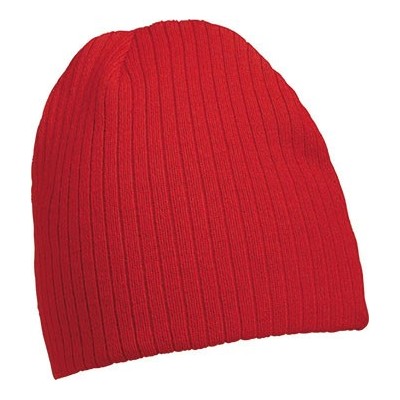 Cappelli Rib Beanie colore red taglia UNICA
