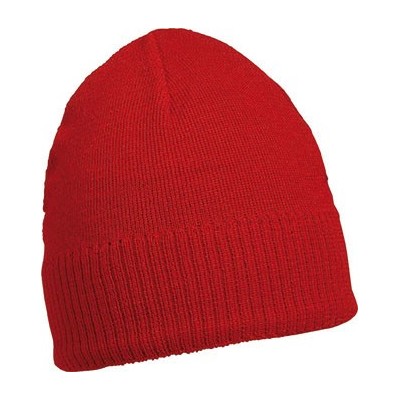 Cappelli Knitted Beanie with Fleece Inset colore red taglia UNICA
