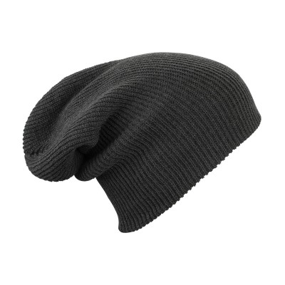 Cappelli Knitted Long Beanie colore dark-grey melange taglia UNICA