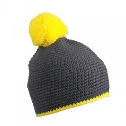 Cappelli Pompon Hat with Contrast Stripe 2