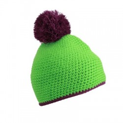 Cappelli Pompon Hat with Contrast Stripe 2