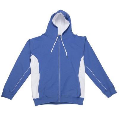 Felpe Contrast Hooded Sweat Full Zip colore royal-white taglia S