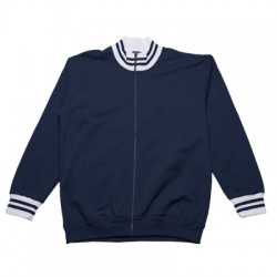 Felpe Sweat with Full Zip colore blue-white taglia M