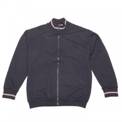 Felpe Sweat with Full Zip colore nero-tricolore taglia S