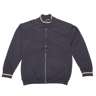 Felpe Sweat with Full Zip colore nero-tricolore taglia L