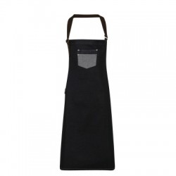 Ho.Re.Ca. Division Waxed Look Denim With Faux Leather ather 2