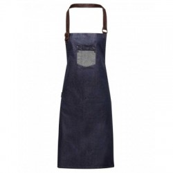 Ho.Re.Ca. Division Waxed Look Denim With Faux Leather ather 2