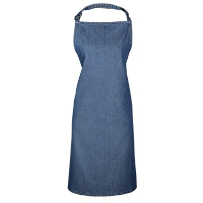 Ho.Re.Ca. Denim Bib Apron colore indigo denim taglia UNICA