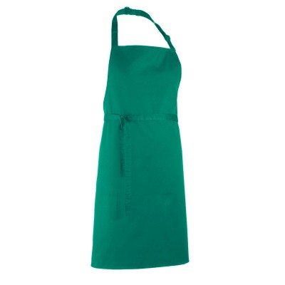 Ho.Re.Ca. Denim Bib Apron colore emerald taglia UNICA