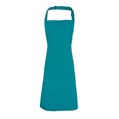 Ho.Re.Ca. Denim Bib Apron colore teal taglia UNICA