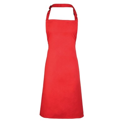 Ho.Re.Ca. Denim Bib Apron colore strawberry red taglia UNICA