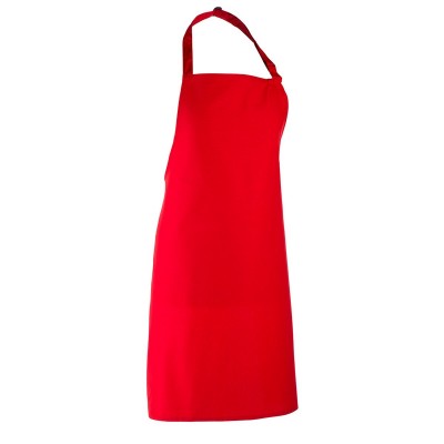 Ho.Re.Ca. Denim Bib Apron colore red taglia UNICA